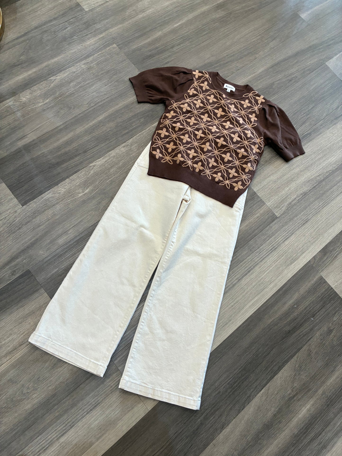 Hallie Sweater in Brown Latte