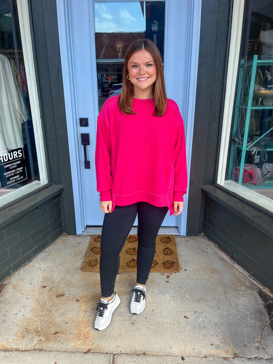 Jayden Sweatshirt in Fuchsia