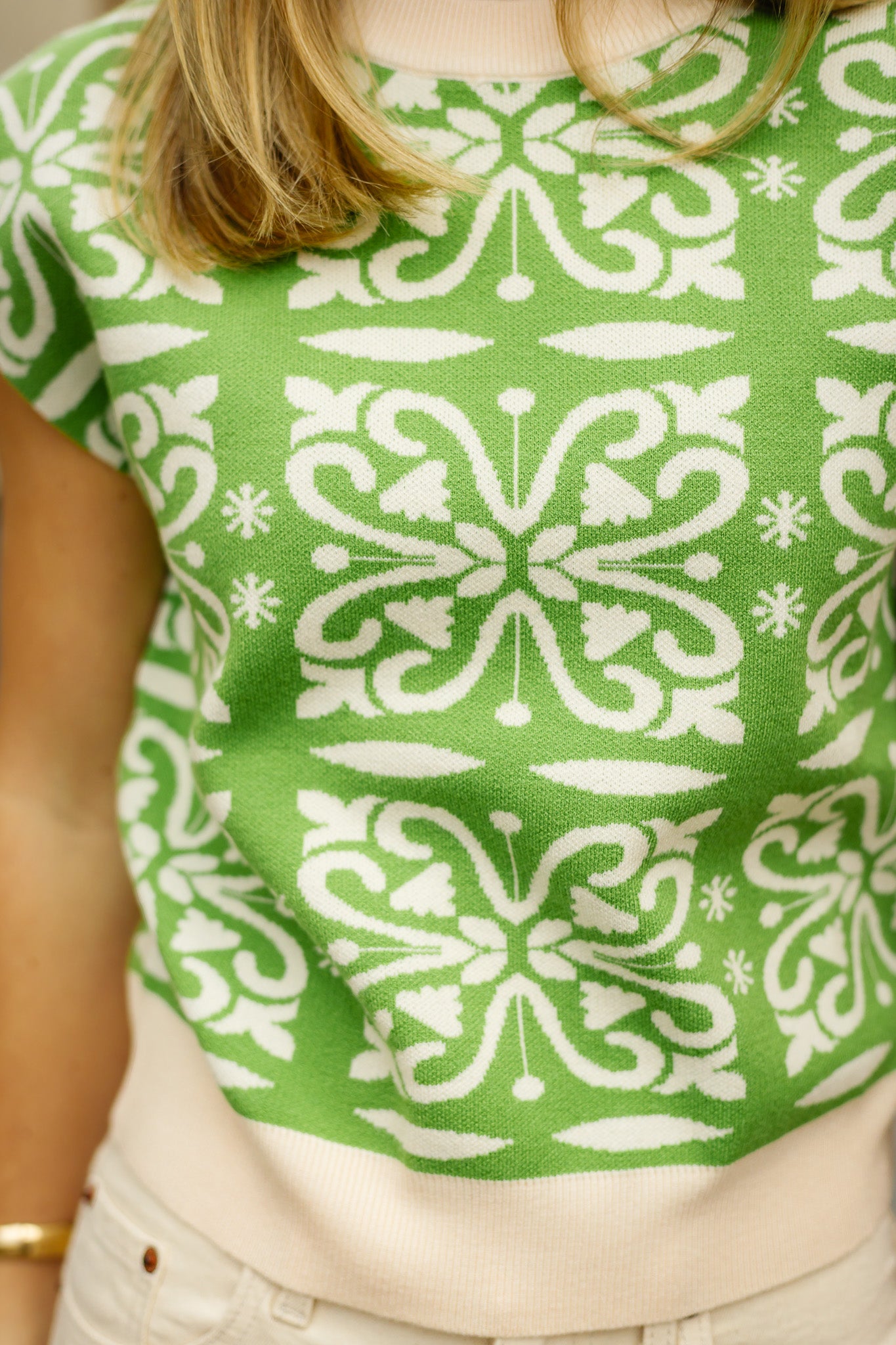 The Lollie Sleeveless Sweater Top