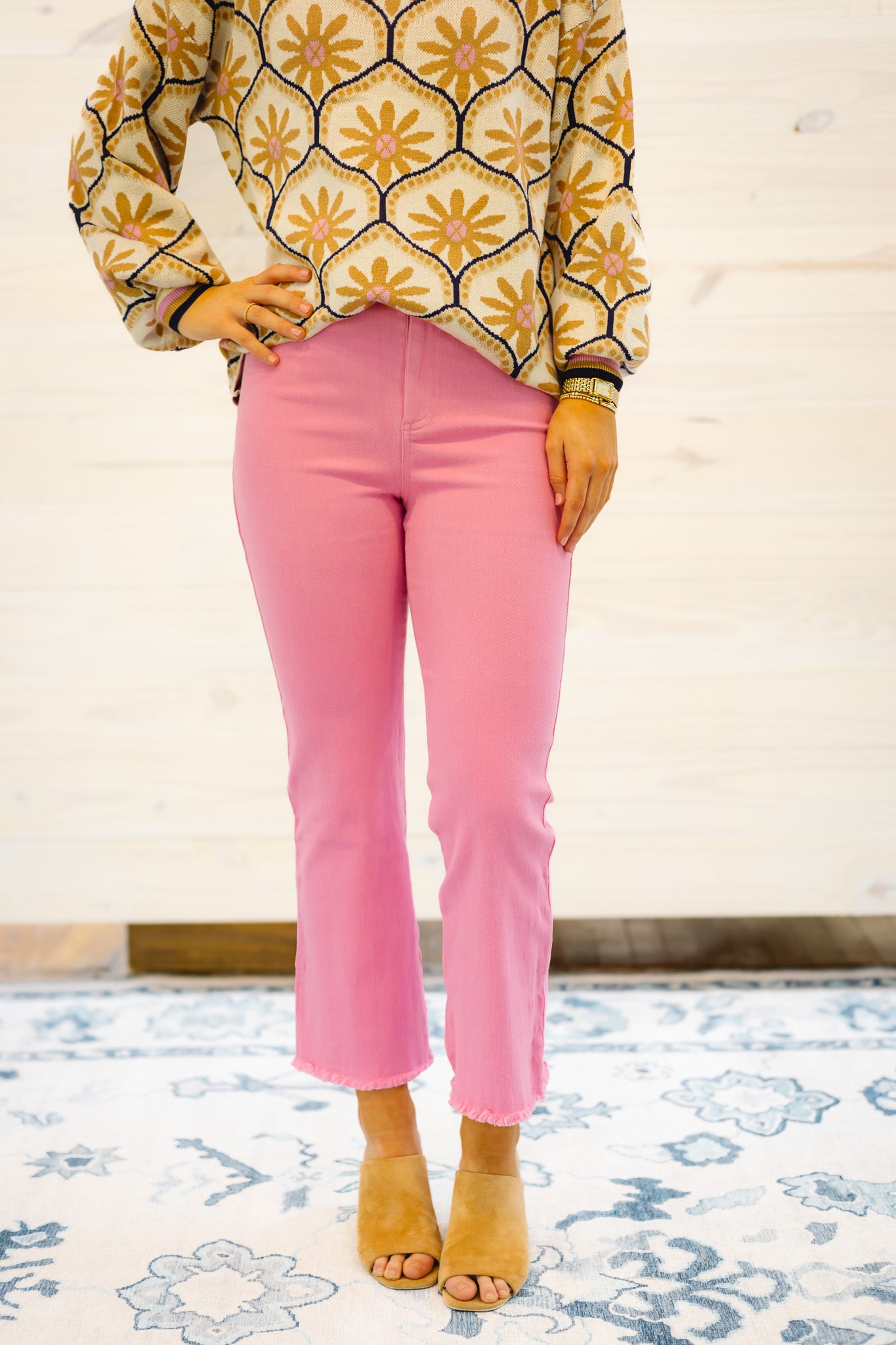 The Judy Pant in Candy Pink