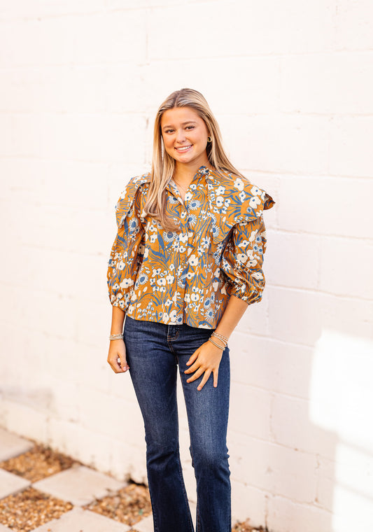 The Elowen Top in Spice