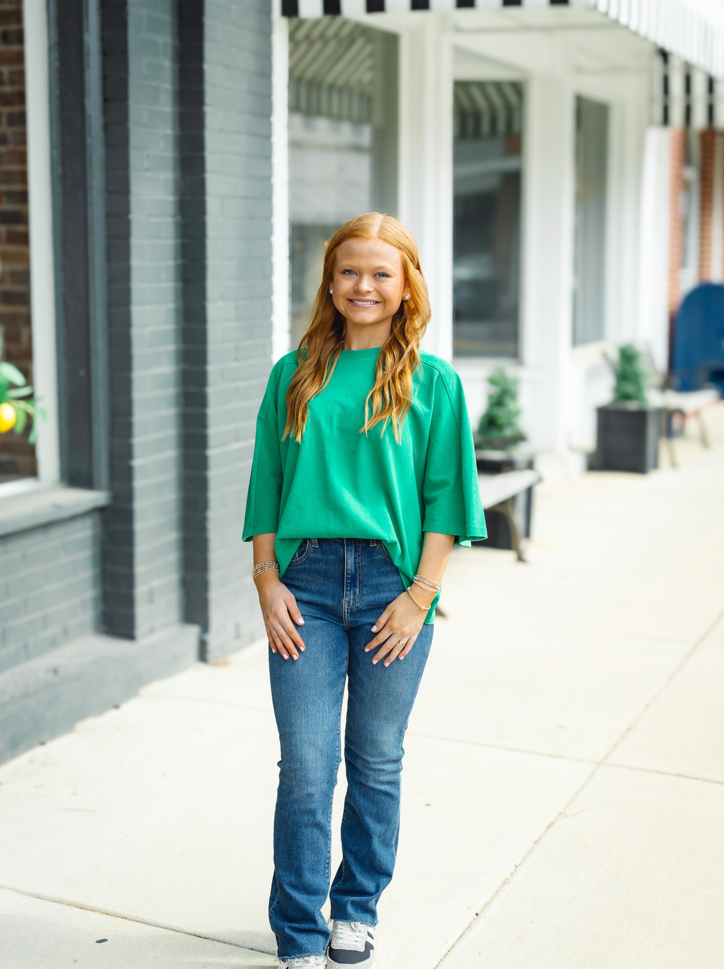 The Landry Top in Green