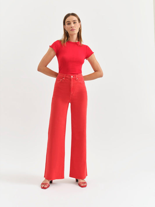 Farout WideLeg in Cherry