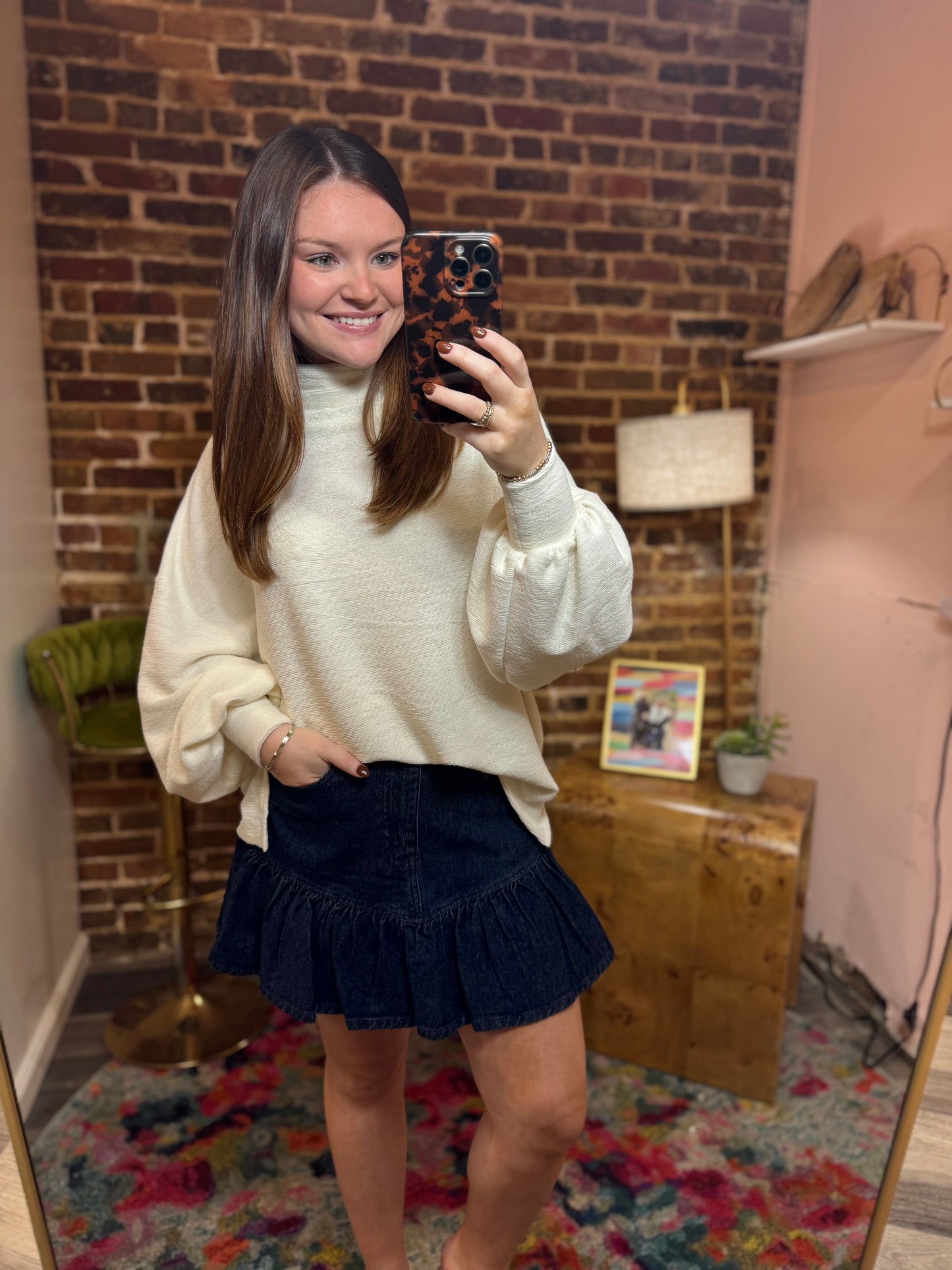 Jamie Sweater in White