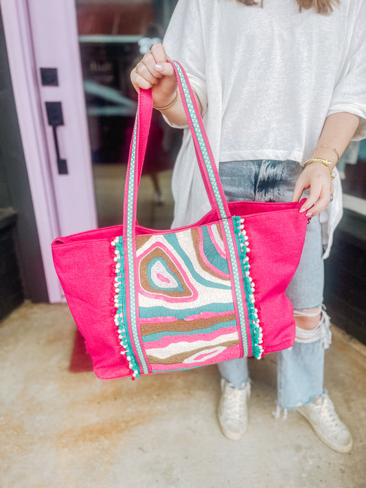 Rock n Roll Embellished Tote