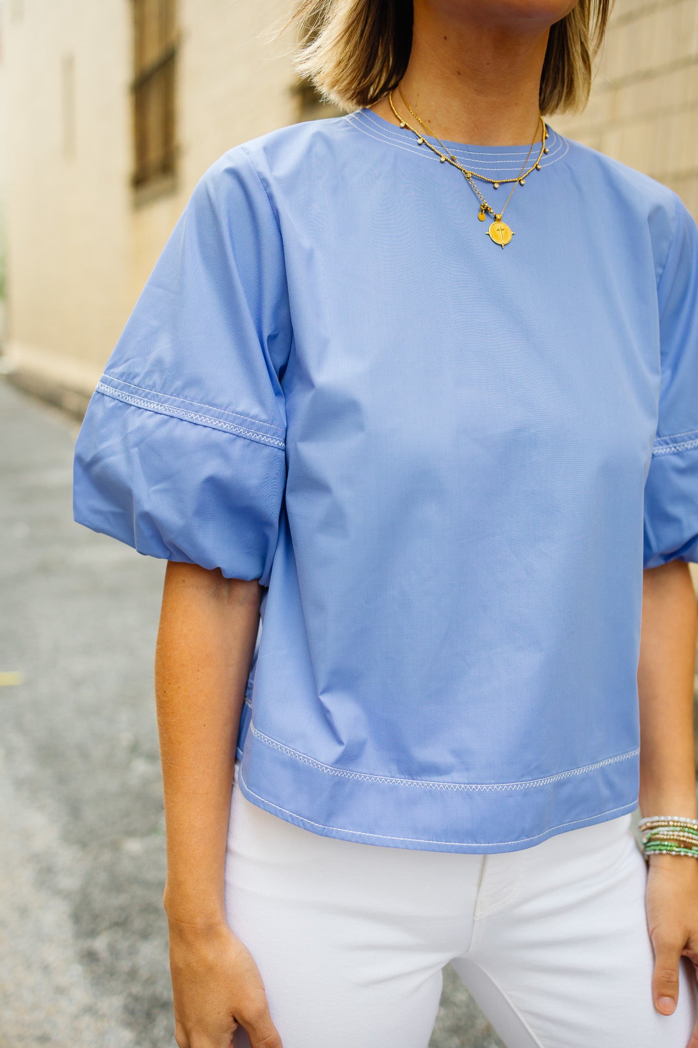 The Shore Thing Top in Chambray