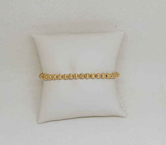 Sophie 5mm Gold Bead Bracelet