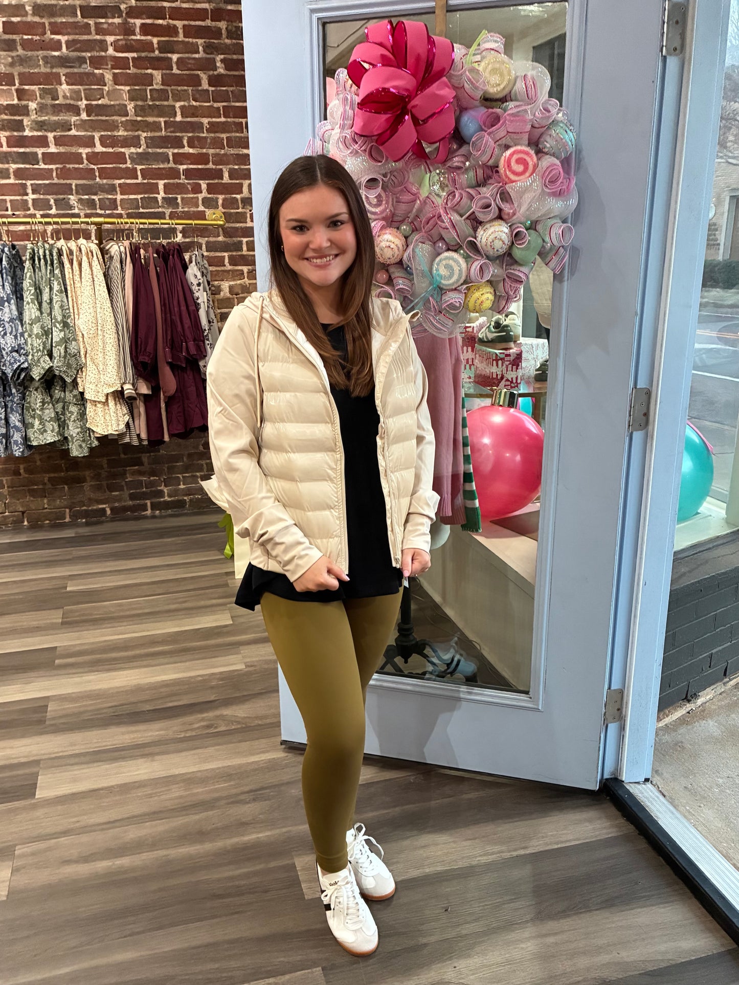 Hannah Leggings in Camo Green