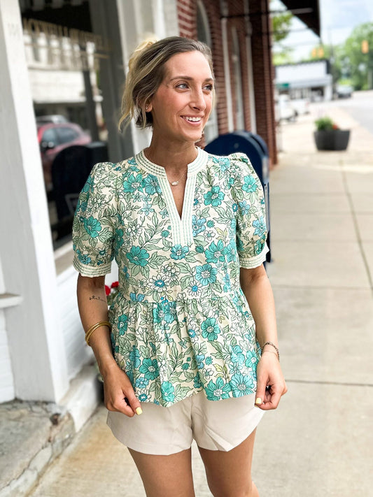 Josie Top in Emerald