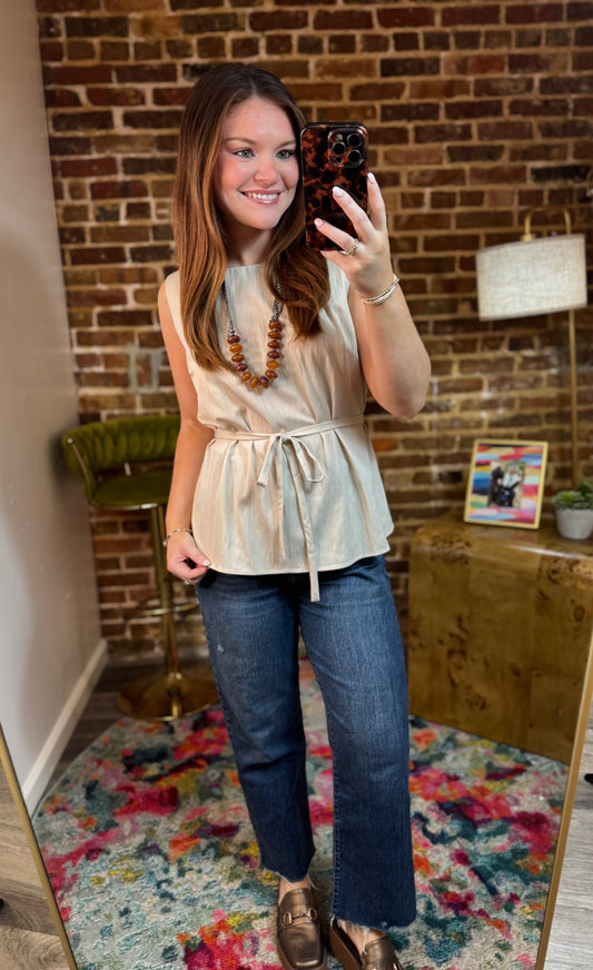 Aubrey Top in Tan