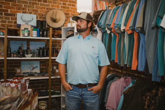 Roost Mallard Polo in Aqua