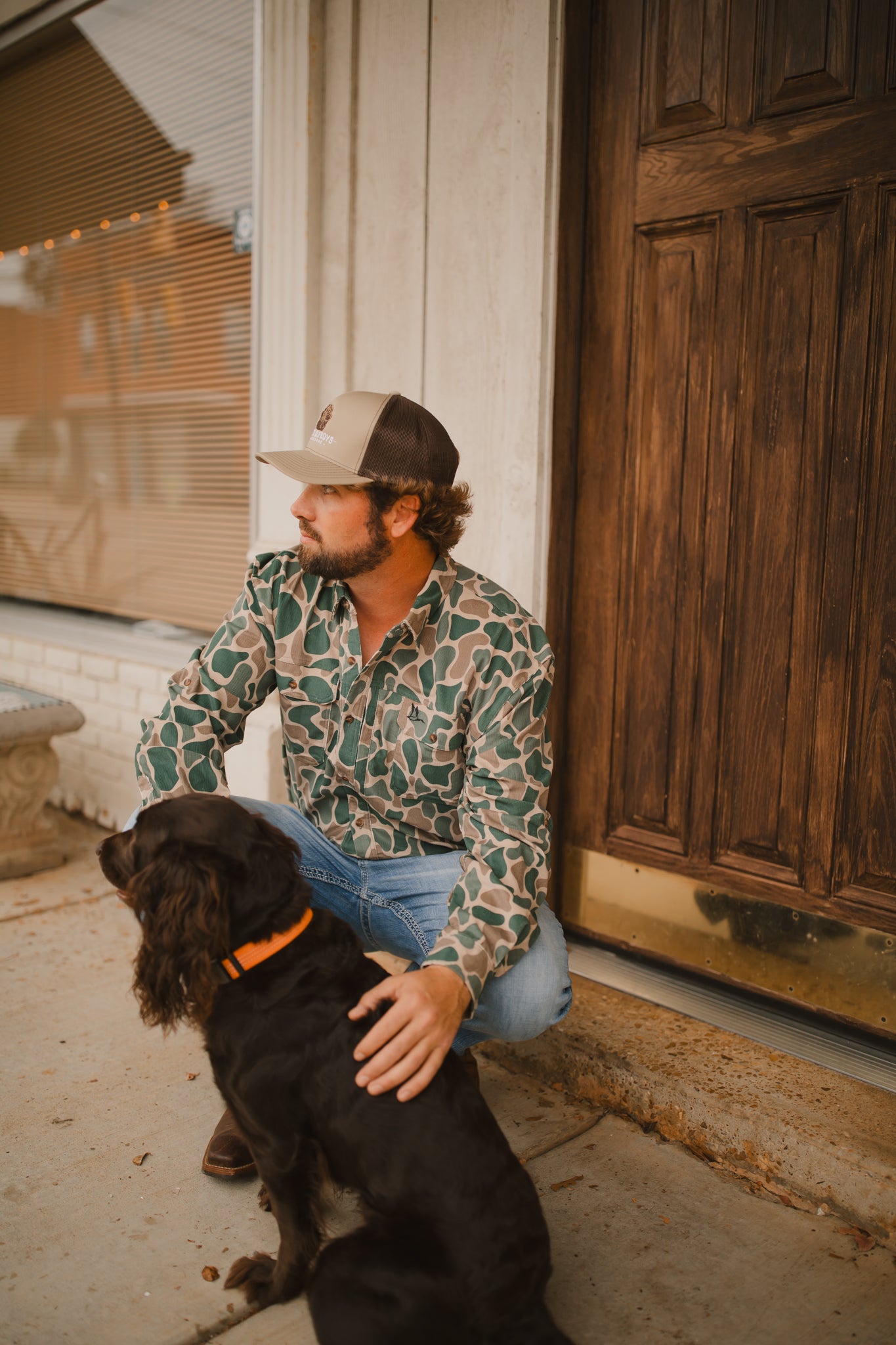 Roost Camo Corduroy Button down