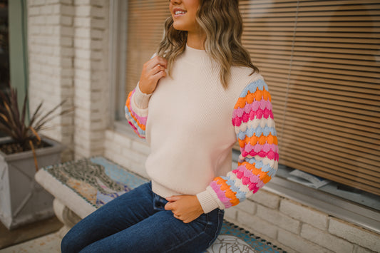 Katherine Sweater in Multi Stripe