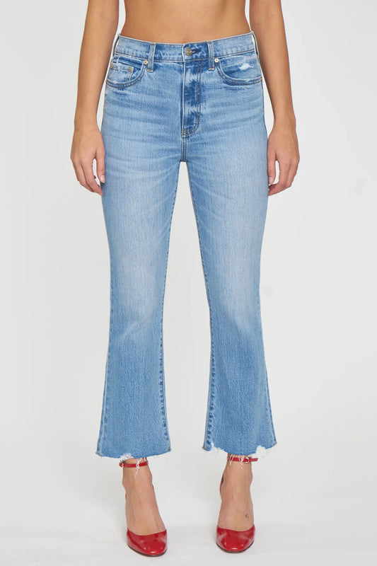 Shy Girl Crop Flare in Marina Vintage