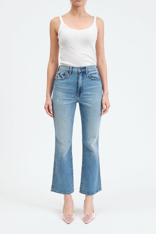 Soho High Rise Ankle Flare in All Mine Vintage