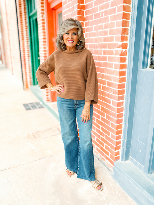 The Going Places Sweater in Coco