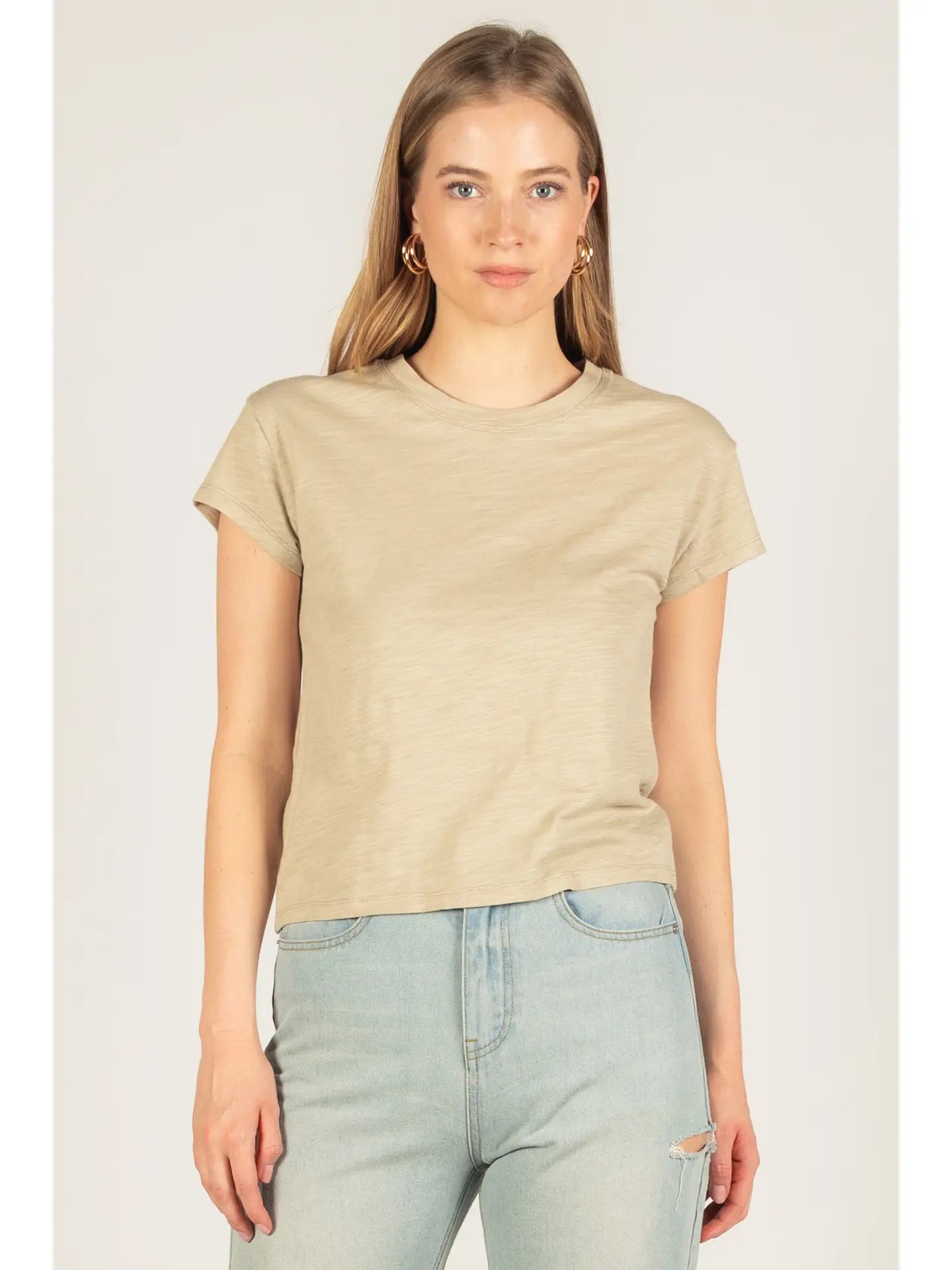 Courtney Tee in Taupe