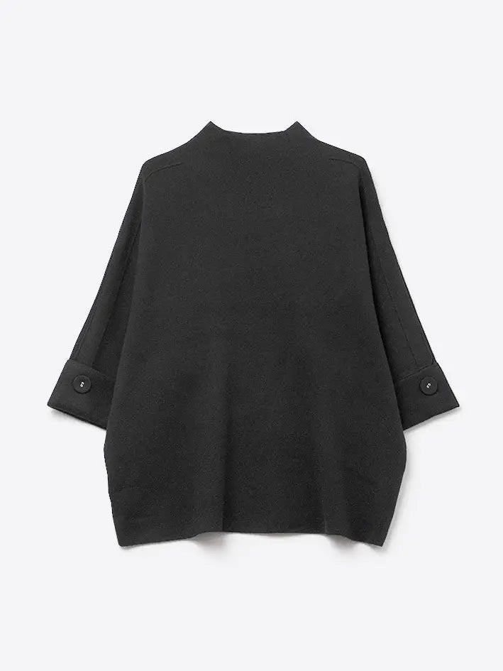 The Faucy Sweater Top in Black