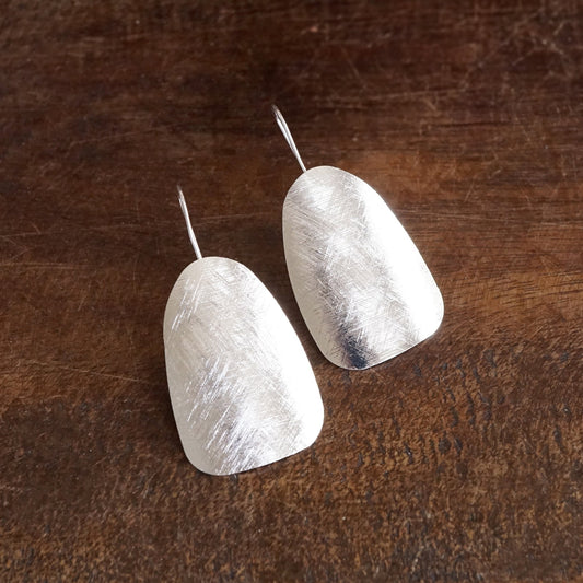 Silver Elongated Earrings