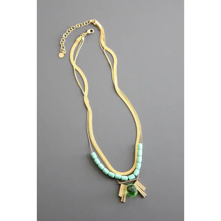 Multistrand Herringbone Necklace