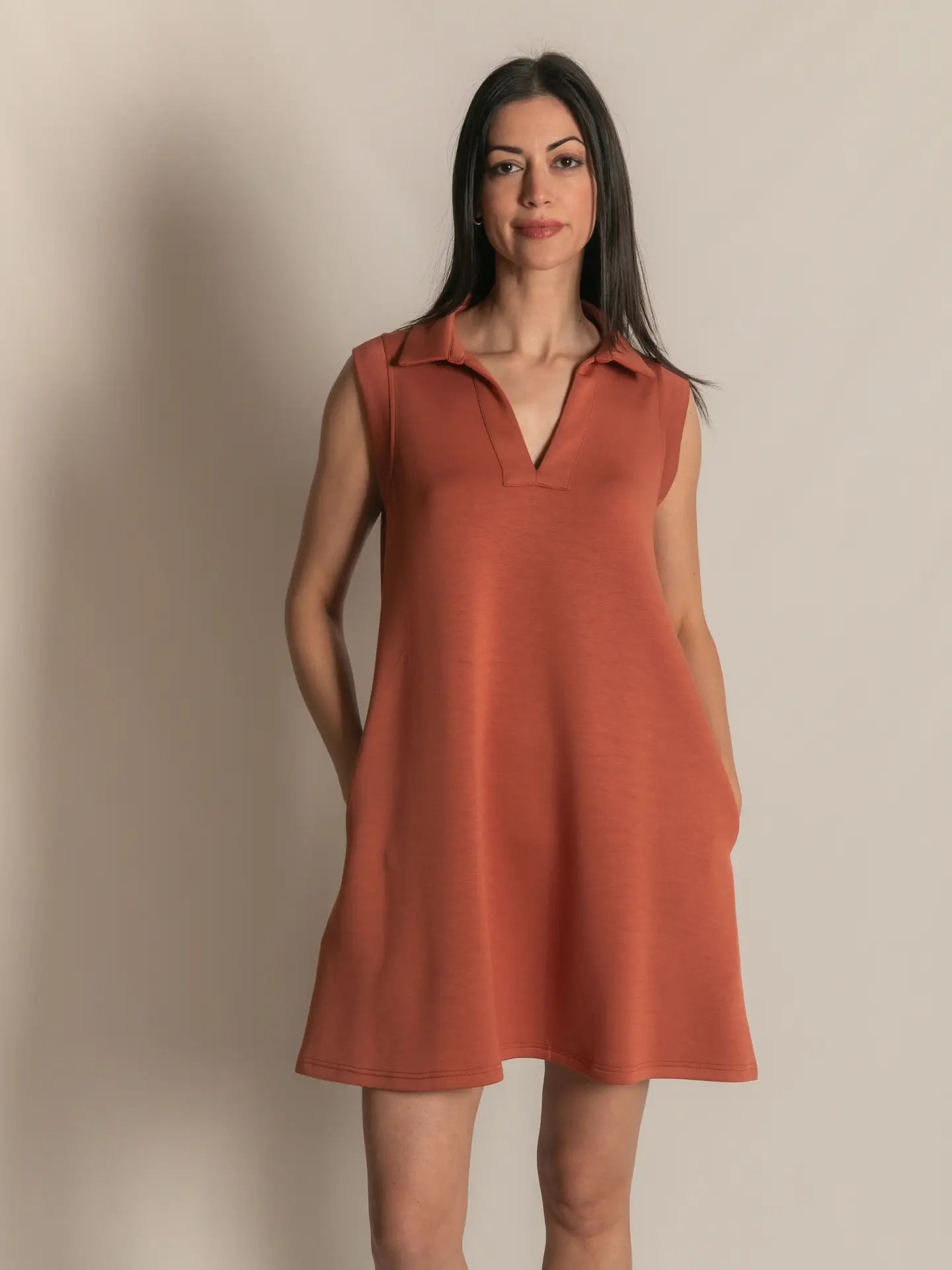 P. CILL Butter Modal Sleeveless Tennis Dress in Dusty Rose