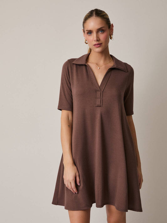 Harrison Polo Mini in Mocha