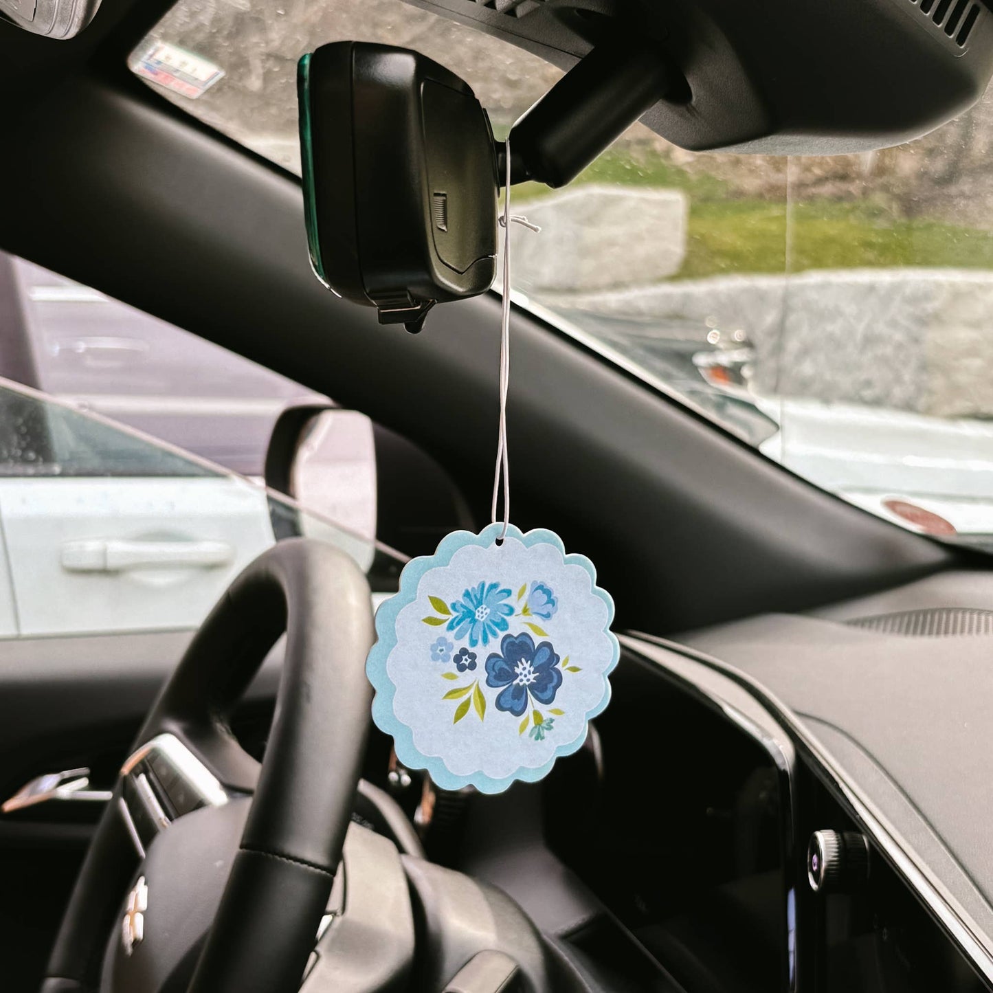 Sweet Ride Car Air Freshener-Dainty Floral Navy