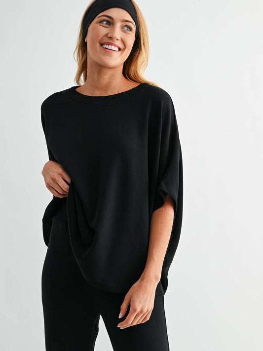Laguna Boatneck Top in Black