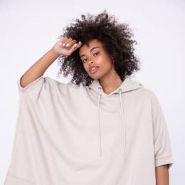 Sarah Oversized Hoodie in Tan