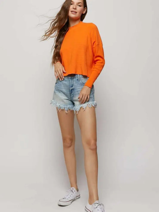 The By Your Side Sweater in Orange
