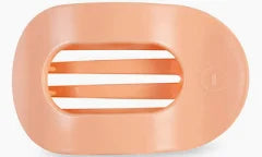 Peach Teletie Flat Round Clip