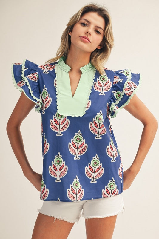 The Mindie Top in Navy