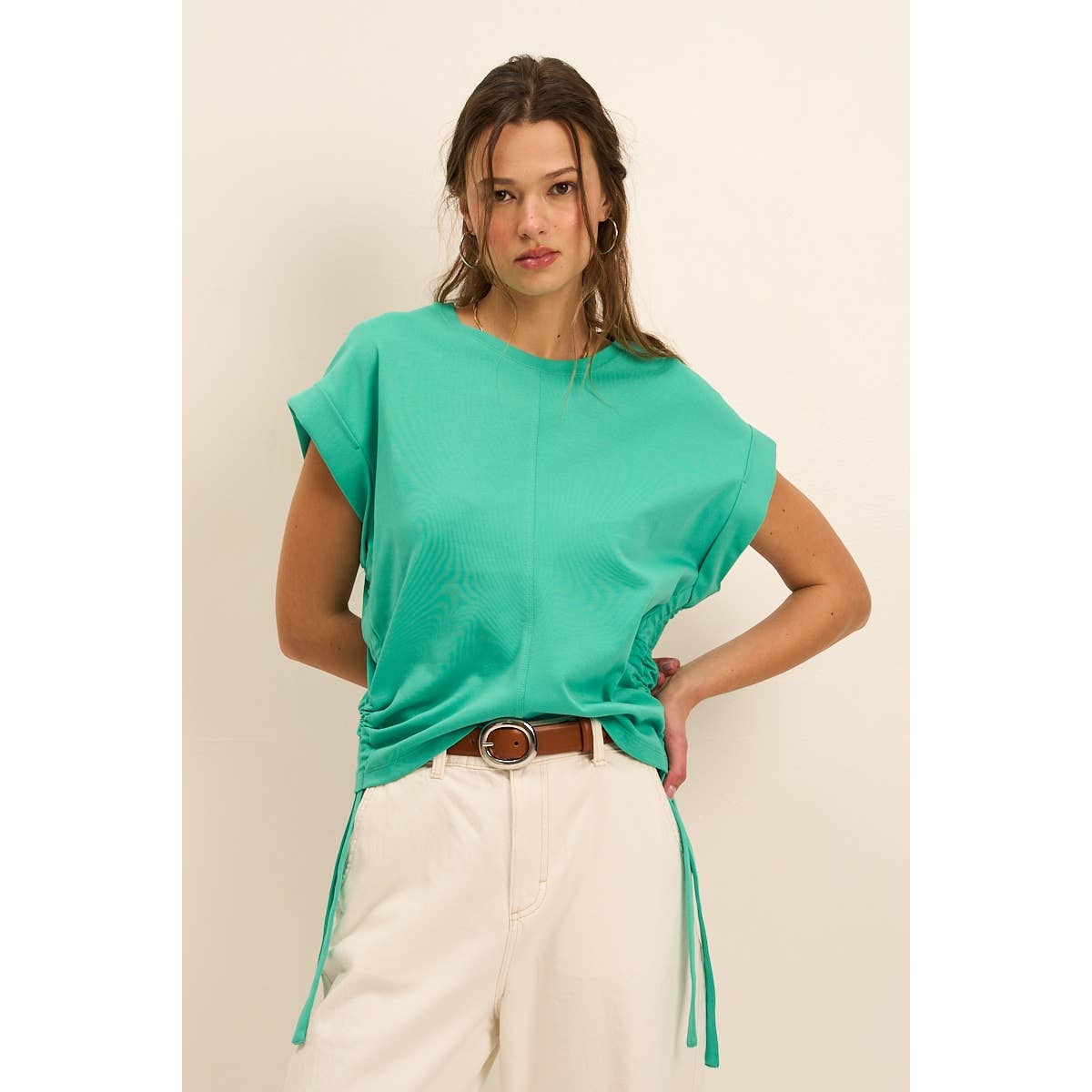 Griffin Top in Emerald Green