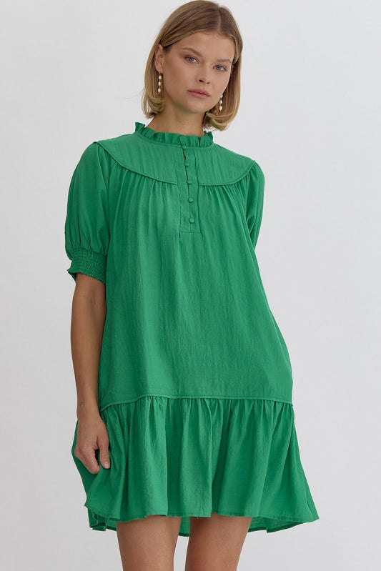 The Willow Dress in Green