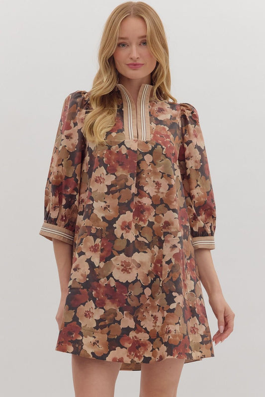 Bailey Mini in Brown Floral