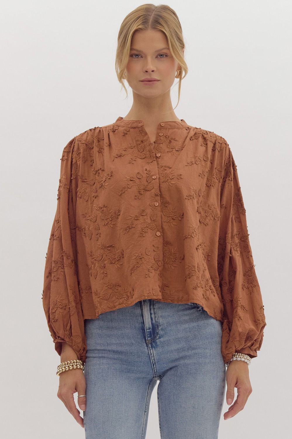 Ella Top in Chestnut