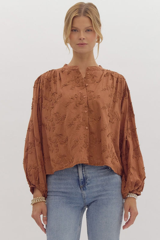 Ella Top in Chestnut