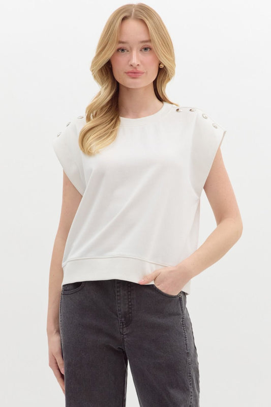 Lorraine Top in White