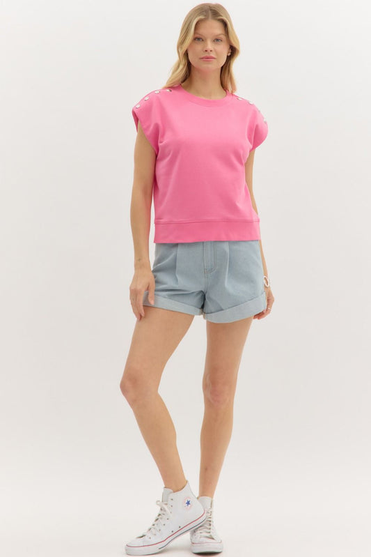 Lorraine Top in Pink