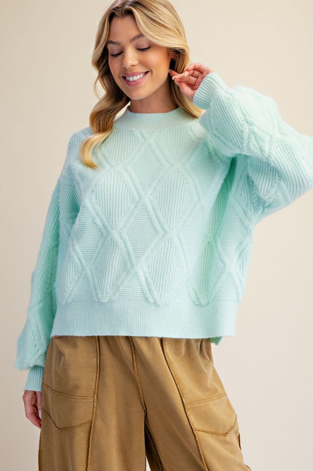 The Lyle Sweater in Mint