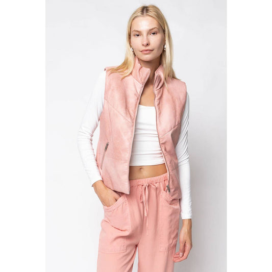 Amelia Vest in Baby Pink