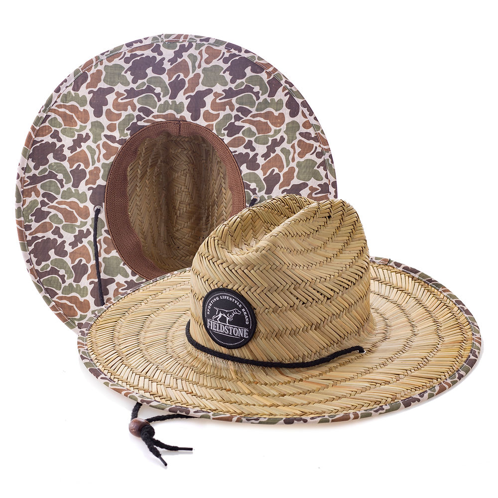 Camo Straw Hat