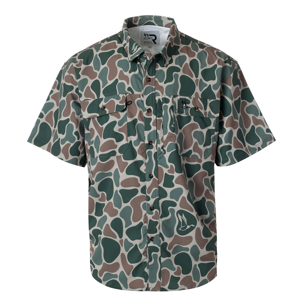 Roost Camo Button Down