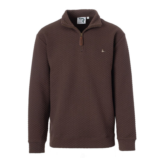 Roost Quarter Zip in Brown