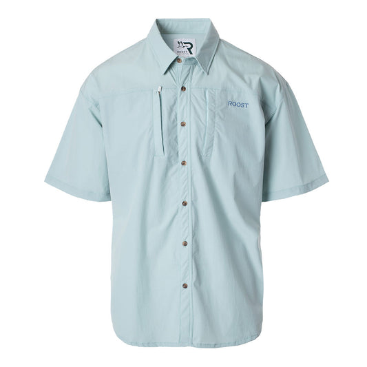 Roost S/S Button Down in Light Blue