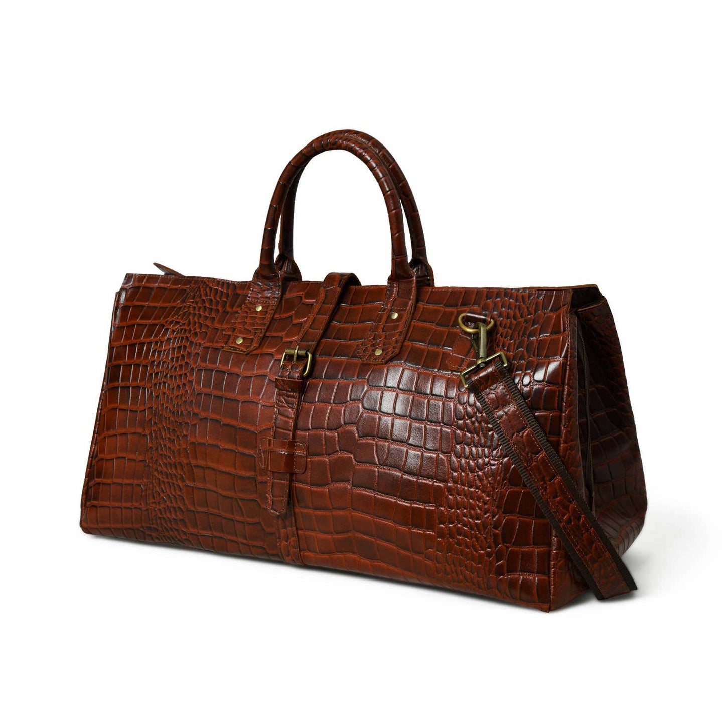 Croco pattern duffle bag