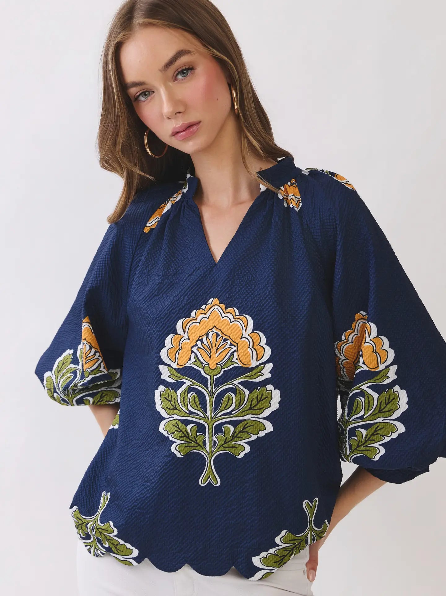 The Dawn Top in Navy