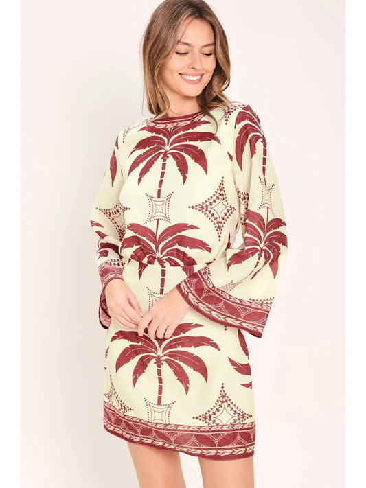 The Maui Maroon Dress