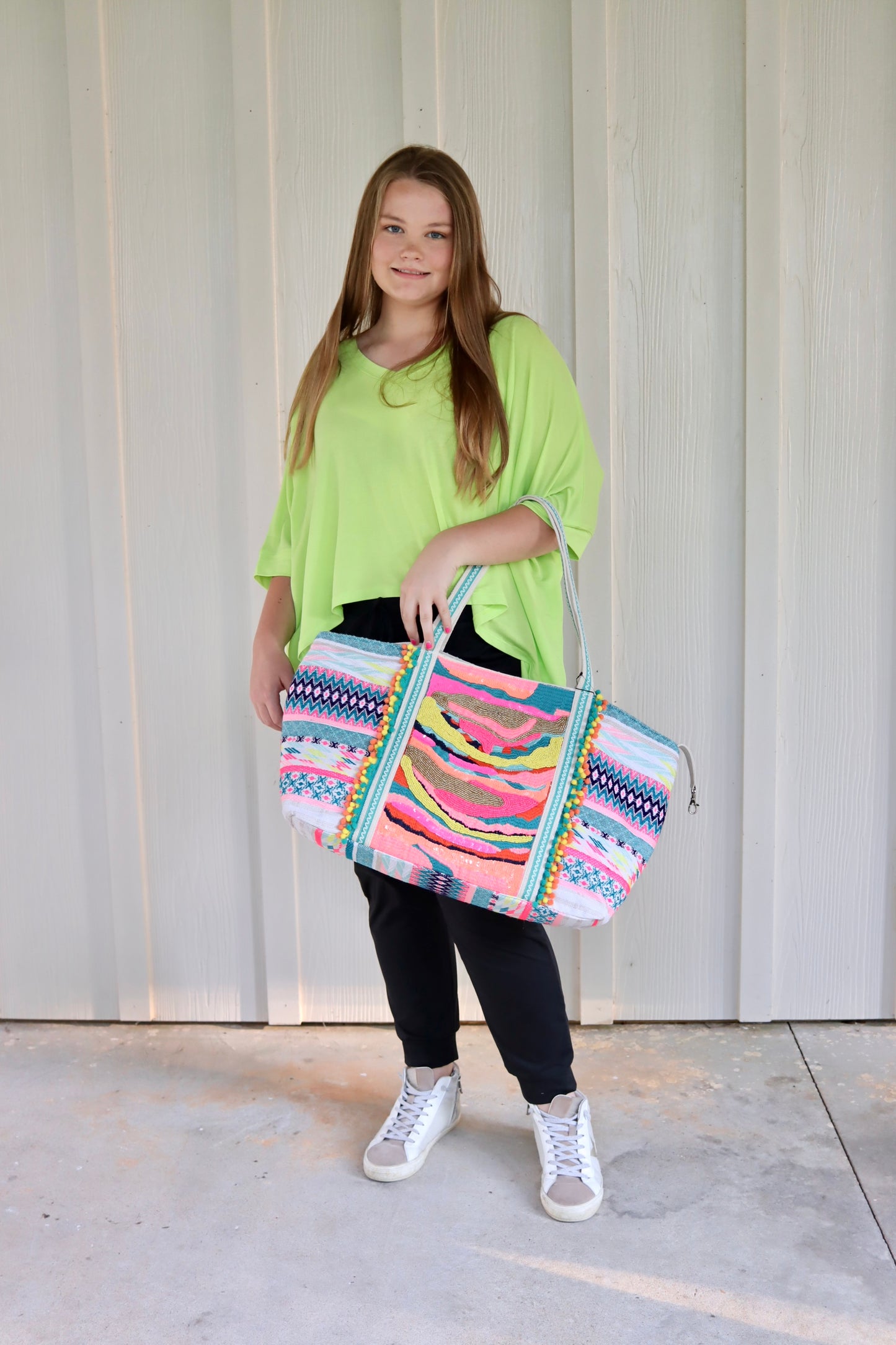 Bright Weekender Color Tote