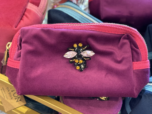 Fushia / Hot Pink Bee Makeup Bag dixon London